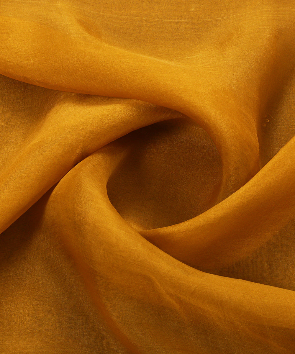 Handloom_Ochre_Yellow_Pure_Organza_Dupatta_With_Hand_Embroidered_Zardozi_Border_WeaverStory_05