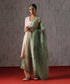Sage_Green_Hand_Emboidered_Organza_Dupatta_WeaverStory_01