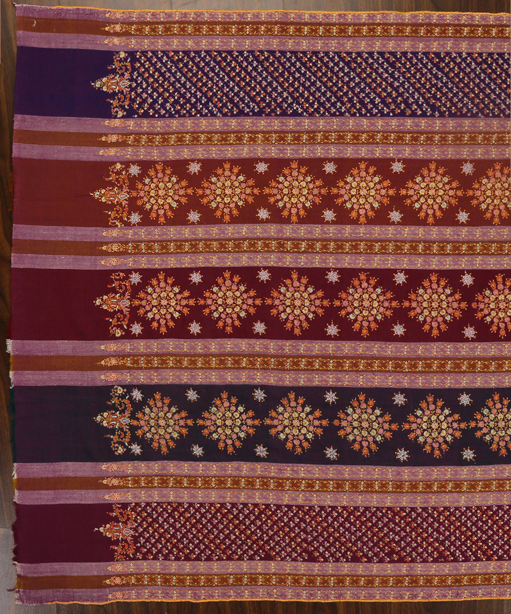 Wine_And_Purple_Handwoven_Striped_Pure_Pashmina_Shawl_With_Sozni_Kari_Embroidery_WeaverStory_04