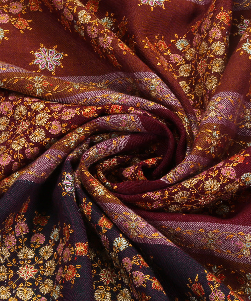 Wine_And_Purple_Handwoven_Striped_Pure_Pashmina_Shawl_With_Sozni_Kari_Embroidery_WeaverStory_06