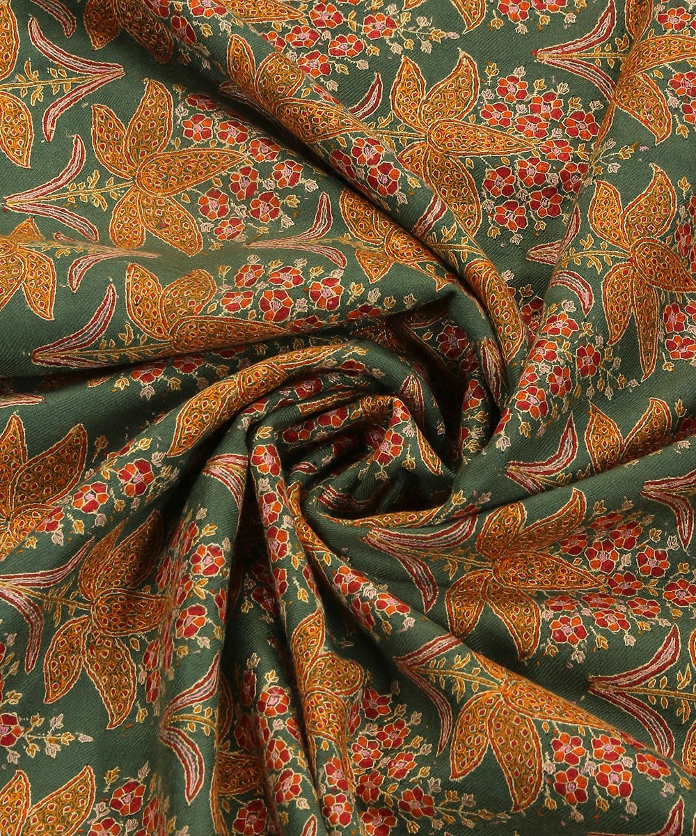 Sage_Green_Handwoven_Pure_Pashmina_Jamawar_Shawl_With_Sozni_Kari_WeaverStory_06