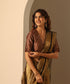 Brown_Stitched_Brocade_Blouse_With_Contrast_Lining_WeaverStory_01