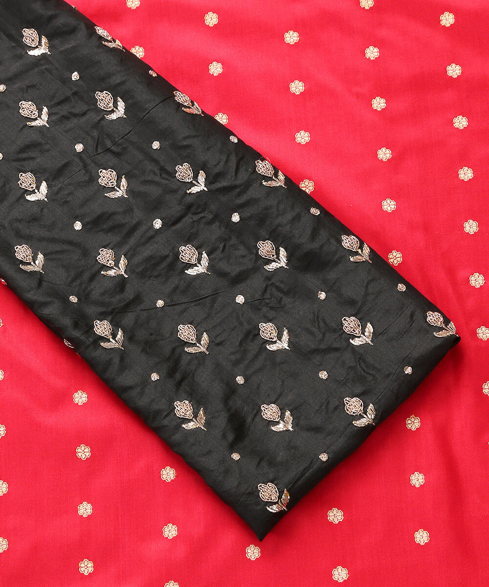 Black_Pure_Silk_Hand_Embroidered_Unstitched_Blouse_Fabric_WeaverStory_03