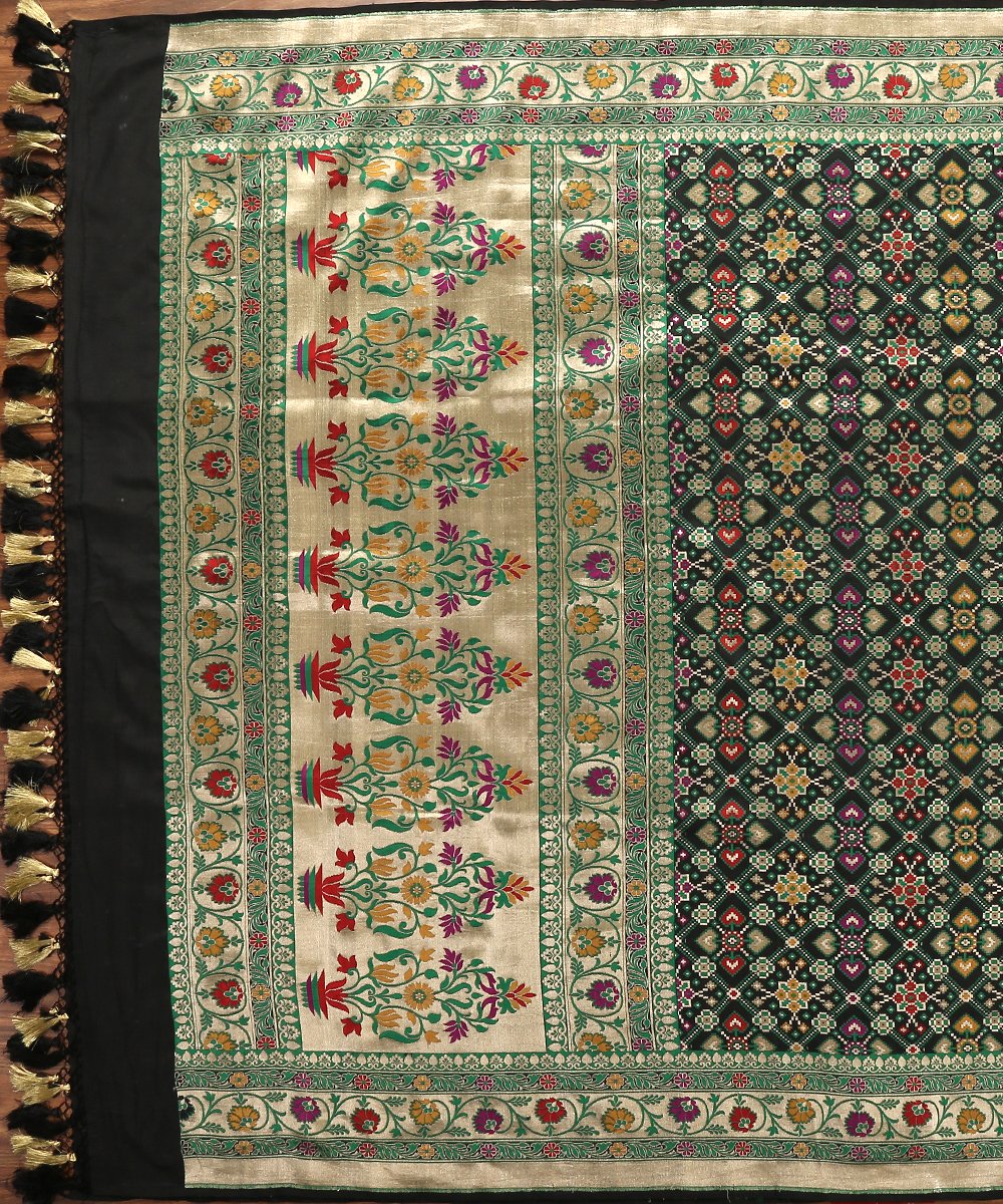 Black_Handloom_Meenakari_Patola_Dupatta_WeaverStory_02