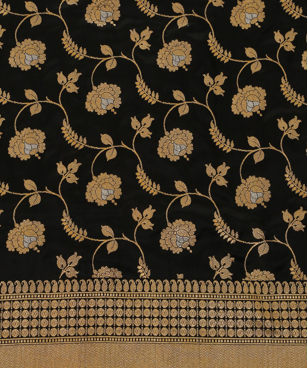 Black_Handloom_Pure_Katan_Silk_with_Sona_Rupa_Kadhwa_Jangla_Dupatta_WeaverStory_03