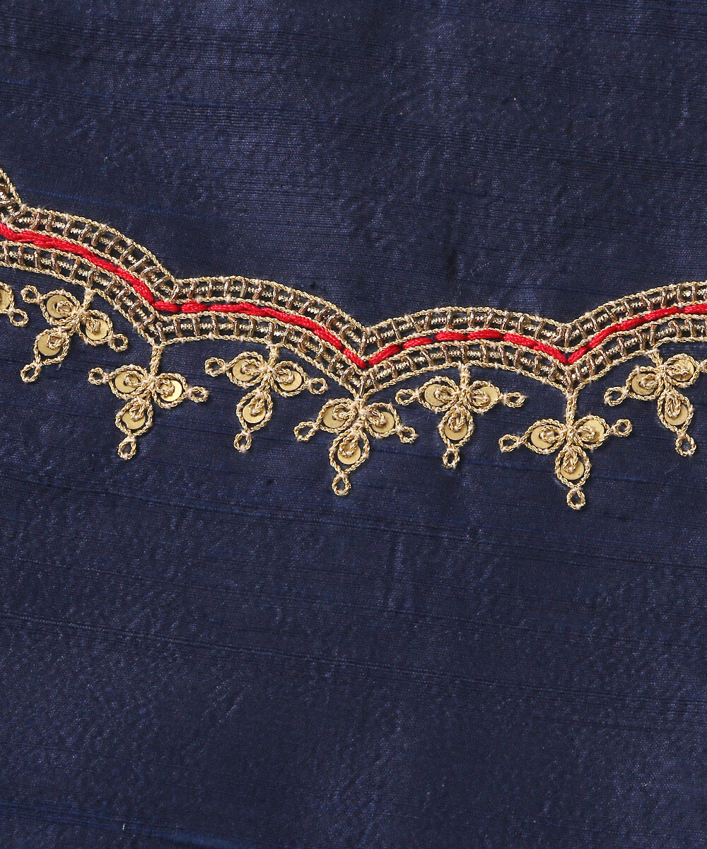 Blue_Raw_Silk_Blouse_Fabric_with_Scalloped_Zardozi_and_Dori_Work_WeaverStory_04