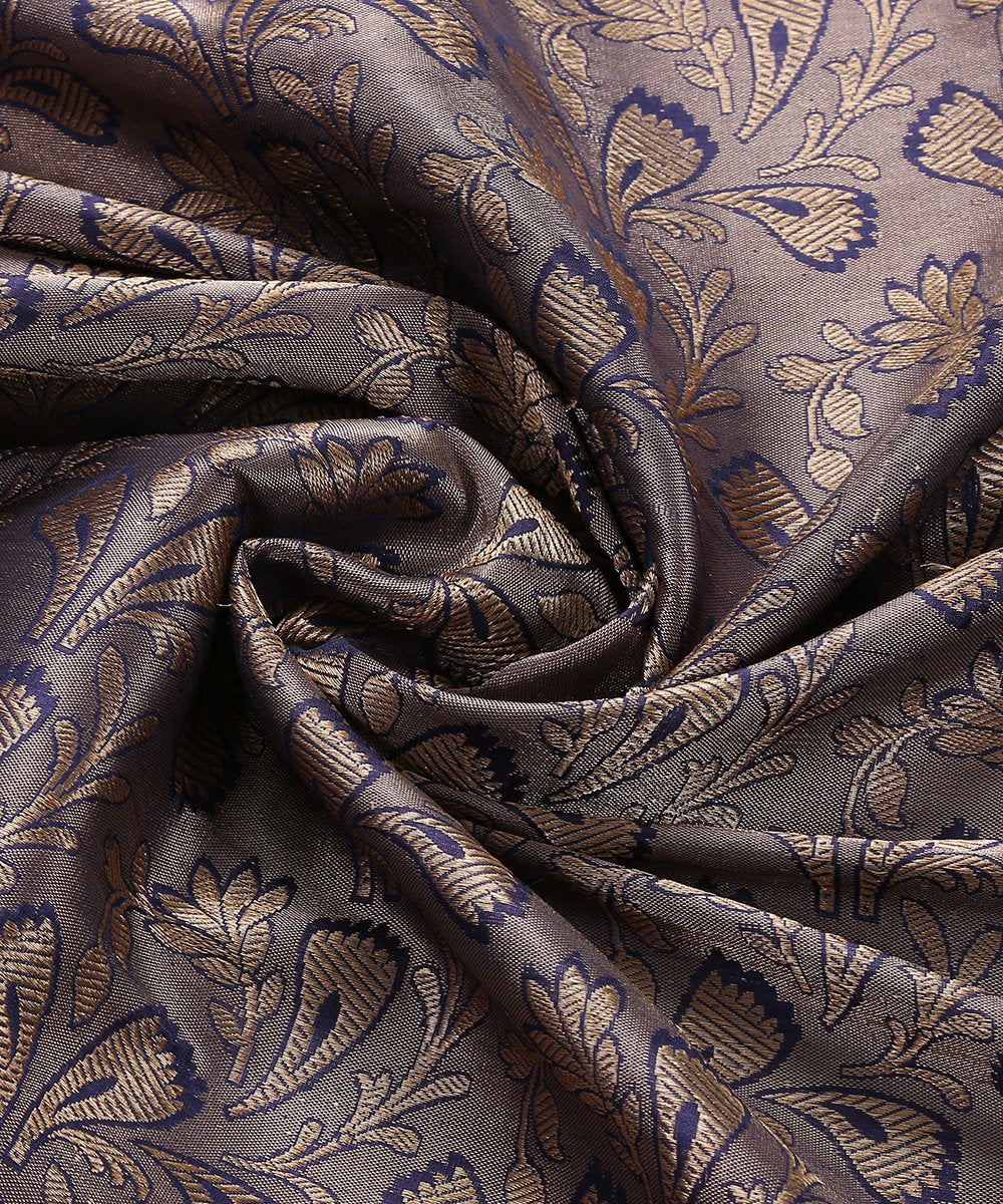 Blue_Handloom_Pure_Katan_Silk_Banarasi_Brocade_Fabric_WeaverStory_05