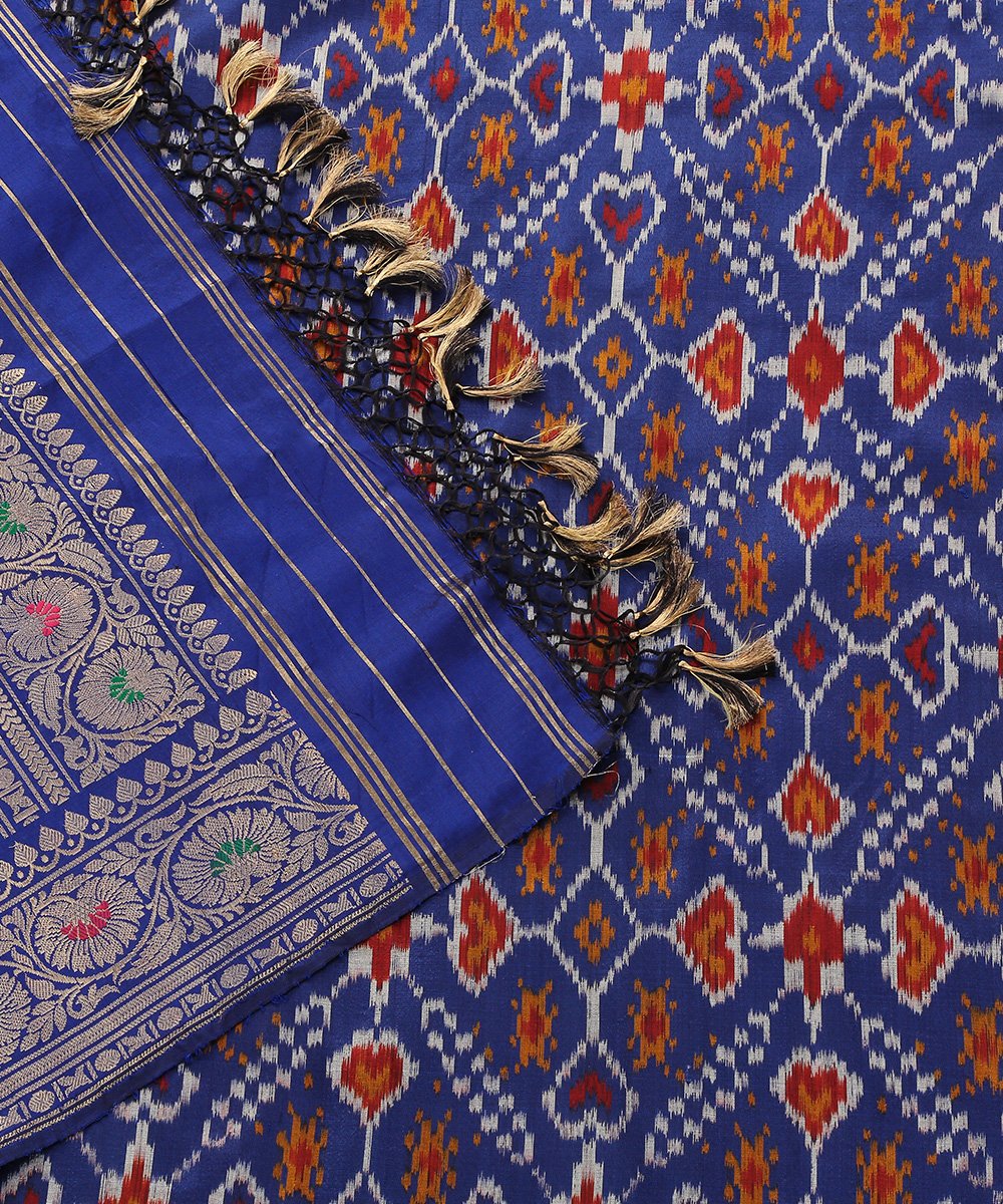 Blue_Handloom_Pure_Silk_Ashawali_Patola_Dupatta_with_Meenakari_Border_and_Pallu_WeaverStory_05