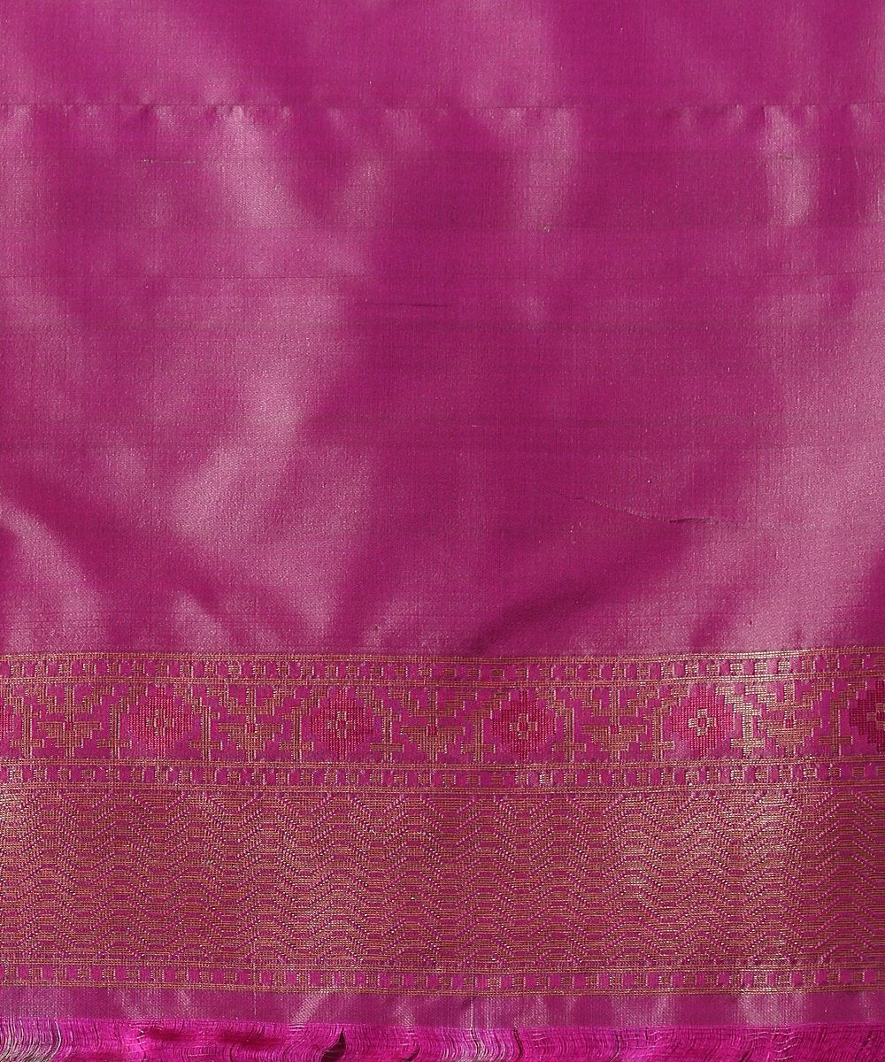 Brown_Handloom_Banarasi_Patola_Saree_With_Purple_Border_WeaverStory_05