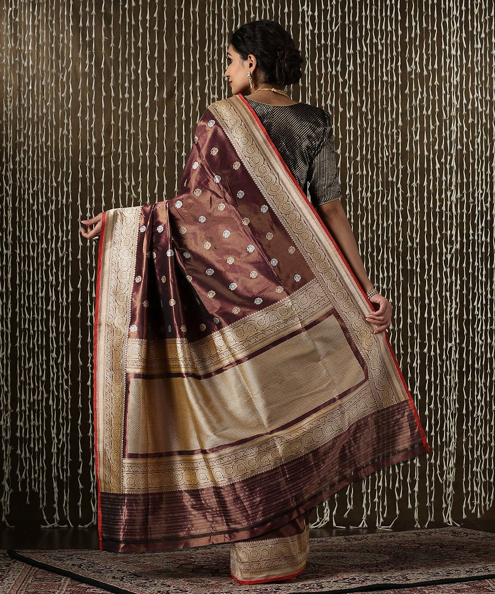 Brown_Handloom_Tissue_Silk_Kadhwa_Banarasi_Saree_with_Bootidar_Design_WeaverStory_03