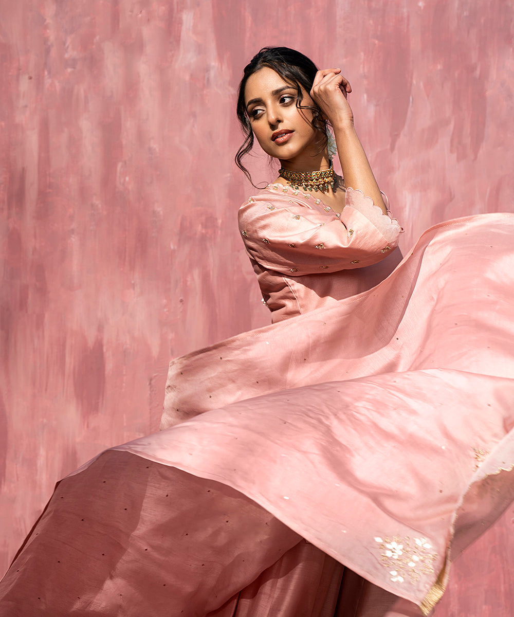 Pink_Handloom_Chanderi_Silk_Gota_Patti_Scalloped_Sharara_Set_With_Dupatta_WeaverStory_01