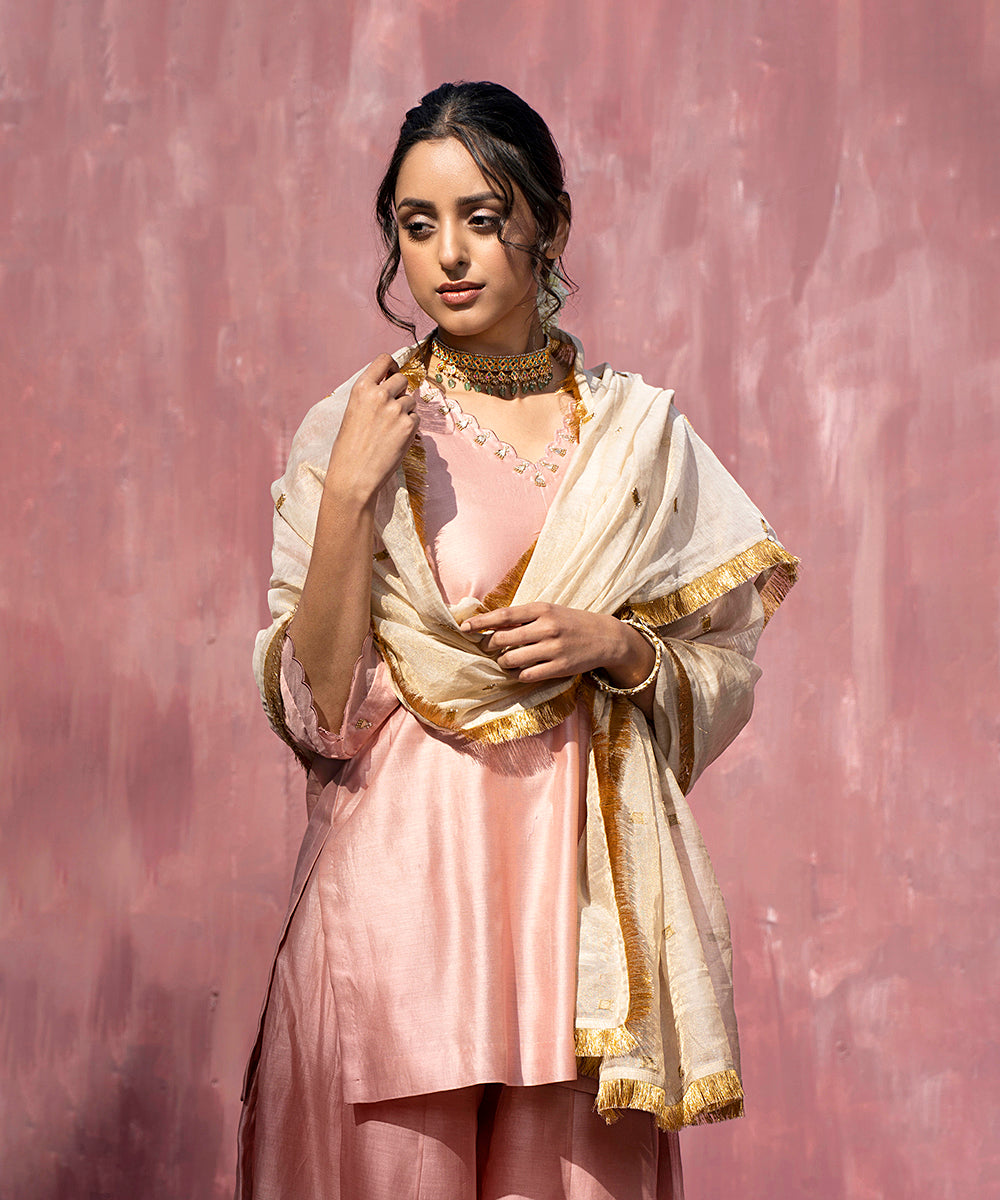 Handloom_Pink_Chanderi_Silk_Gota_Patti_Scalloped_Sharara_Set_With_Dupatta_WeaverStory_01