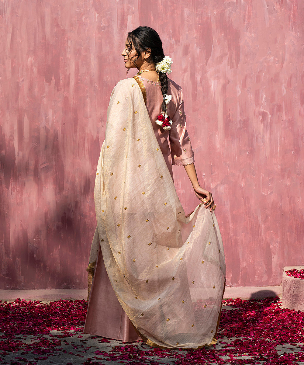 Handloom_Pink_Chanderi_Silk_Gota_Patti_Scalloped_Sharara_Set_With_Dupatta_WeaverStory_05