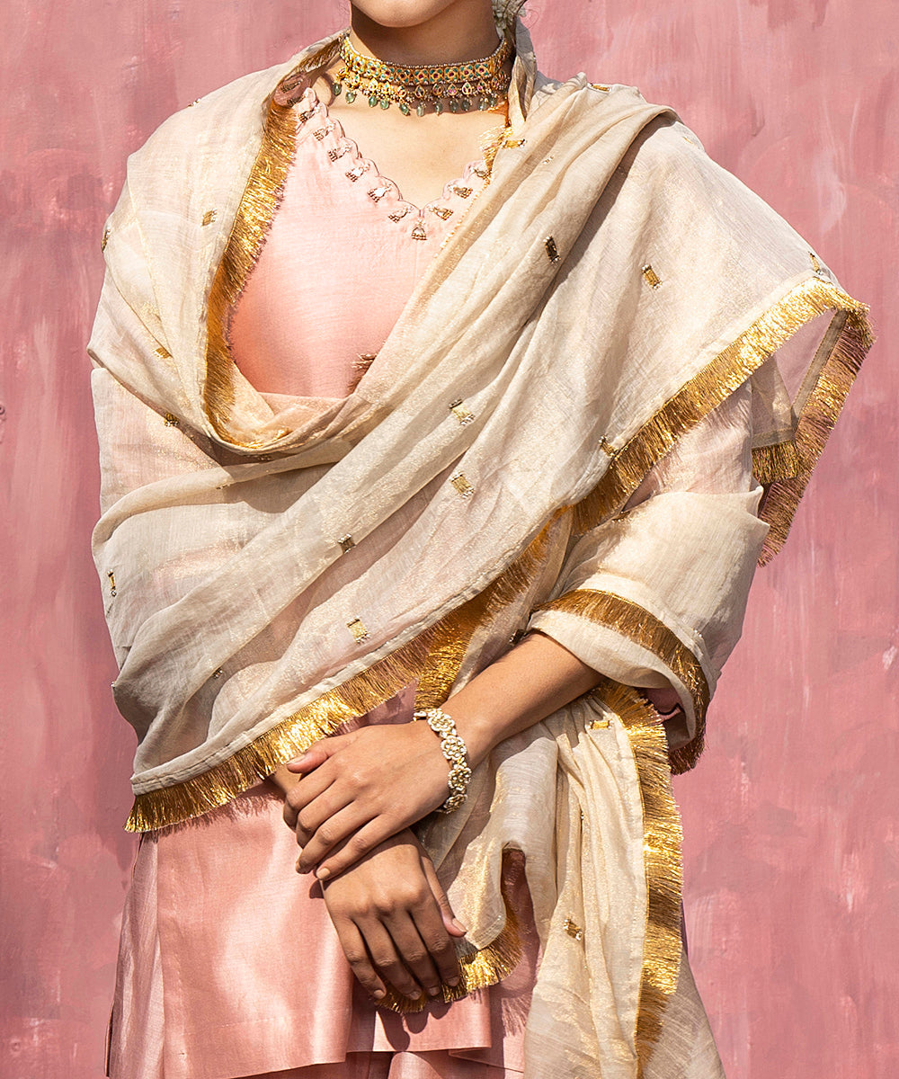 Handloom_Pink_Chanderi_Silk_Gota_Patti_Scalloped_Sharara_Set_With_Dupatta_WeaverStory_06