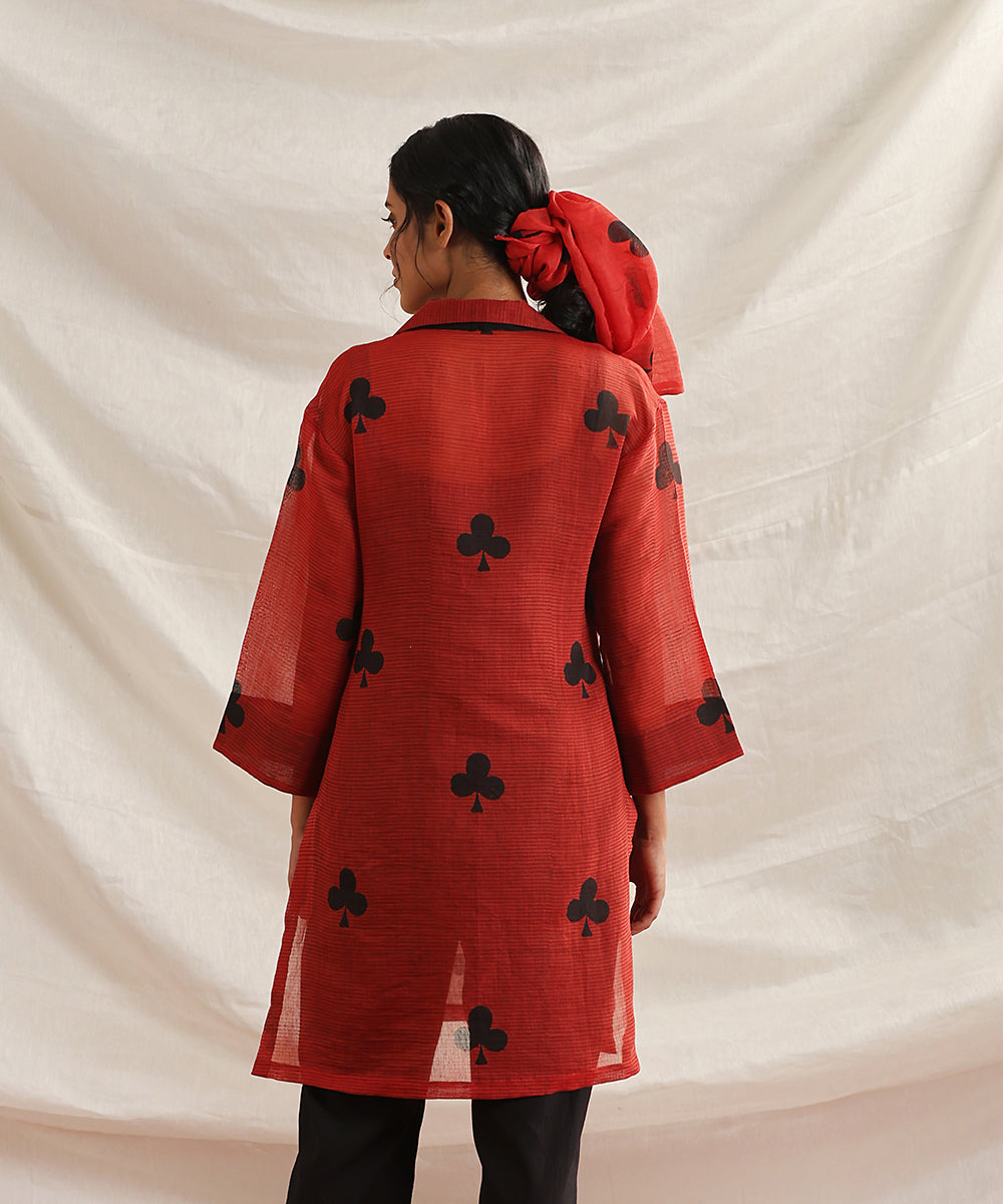 Rummy-_Handloom_Red_Pure_Chanderi_Silk_Handblock_Printed_Straight_Kurta_WeaverStory_04
