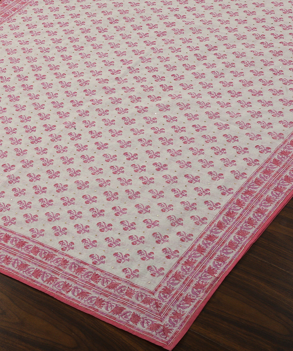 Pink_Handloom_Handblocked_Chanderi_Dupatta_With_Hand_Embroidered_Sequin_WeaverStory_03