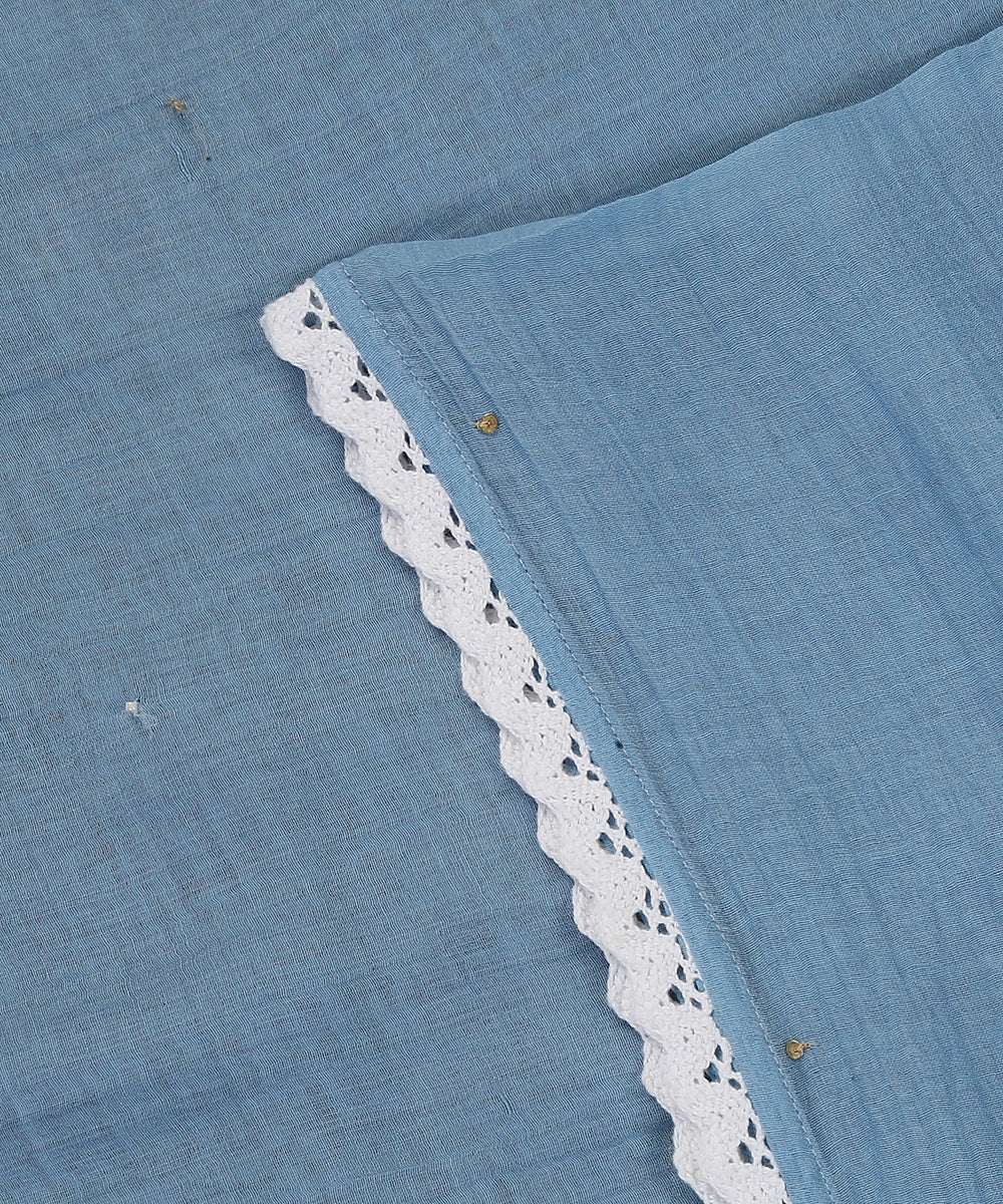 Blue_Handloom_Chanderi_Dupatta_With_Hand_Embroidered_Sequins_And_Cotton_Lace_WeaverStory_04