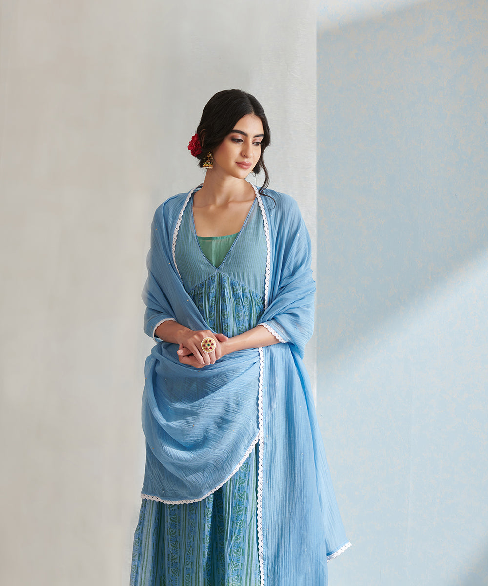 Handloom_Blue_Chanderi_Kurta_Set_with_Pants_and_Chanderi_Dupatta_WeaverStory_03