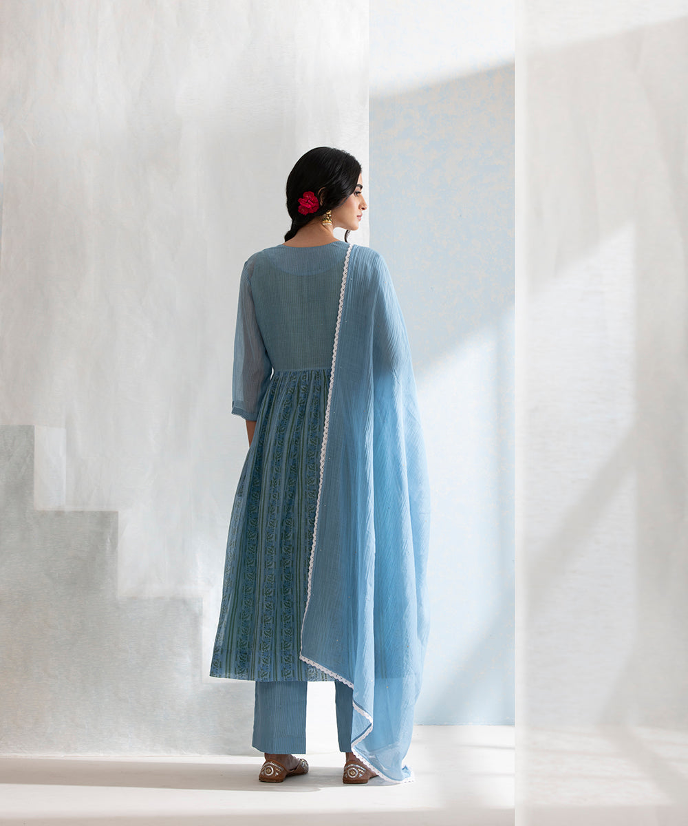 Handloom_Blue_Chanderi_Kurta_Set_with_Pants_and_Chanderi_Dupatta_WeaverStory_05