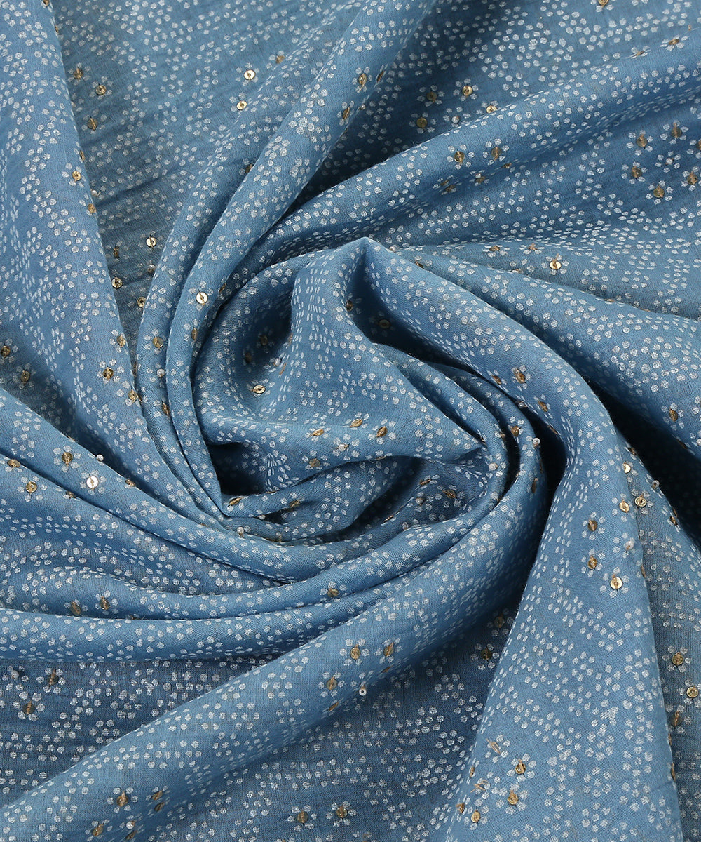 Blue_Handloom_Chanderi_Dupatta_With_Handblocked_Geometric_Floral_Motifs_WeaverStory_05
