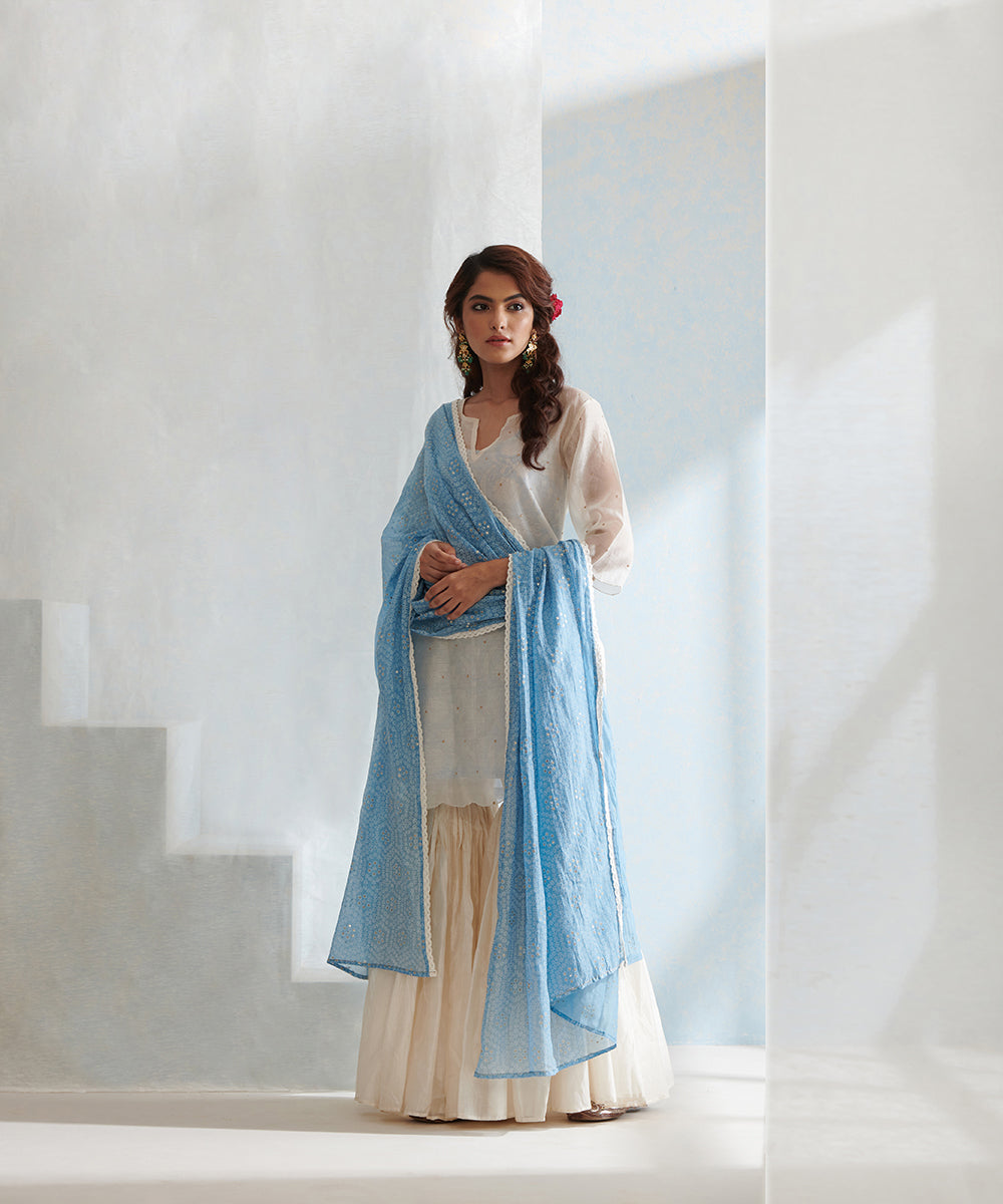 Handloom_White_Scalloped_Kurta_Set_with_Sharara_And_Block_Printed_Dupatta_WeaverStory_01
