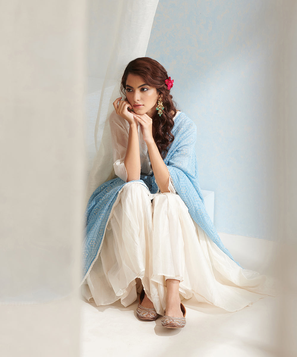 Handloom_White_Scalloped_Kurta_Set_with_Sharara_And_Block_Printed_Dupatta_WeaverStory_02