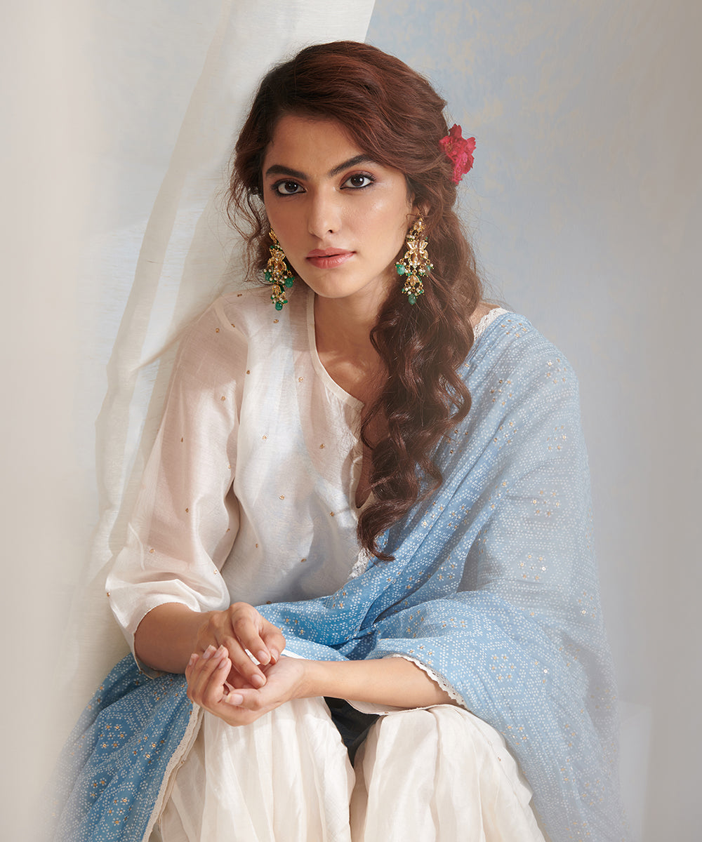 Handloom_White_Scalloped_Kurta_Set_with_Sharara_And_Block_Printed_Dupatta_WeaverStory_03