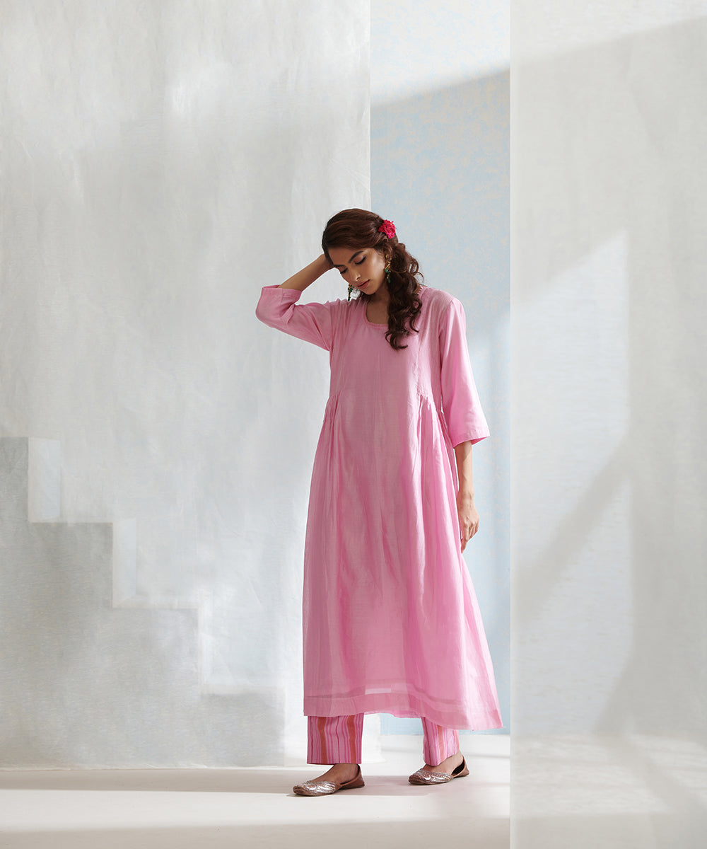 Pink_Handloom_Chanderi_Kurta_Set_with_Pants_and_Hand_Block_Printed_Dupatta_WeaverStory_03