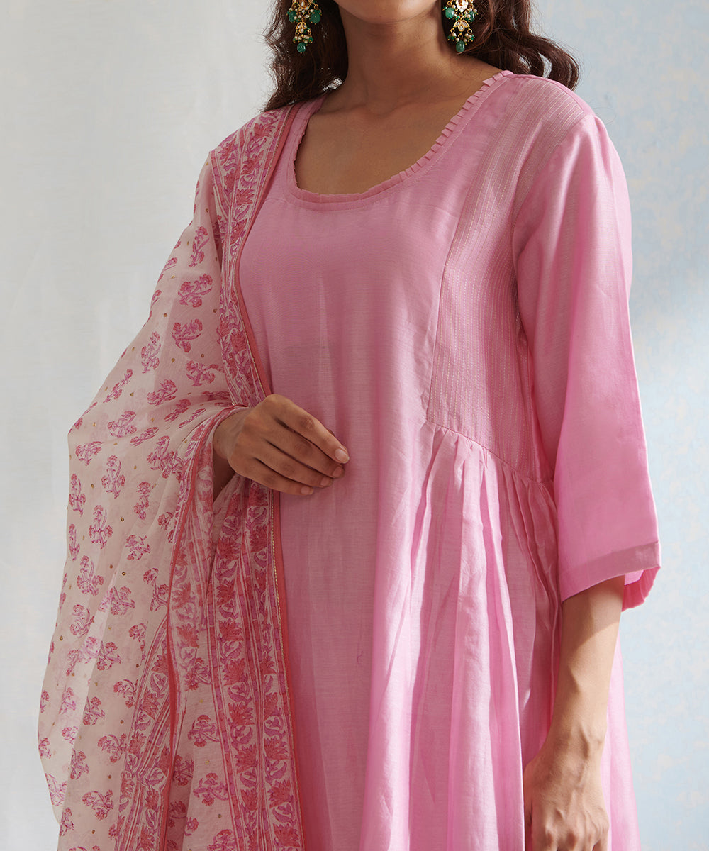 Pink_Handloom_Chanderi_Kurta_Set_with_Pants_and_Hand_Block_Printed_Dupatta_WeaverStory_05