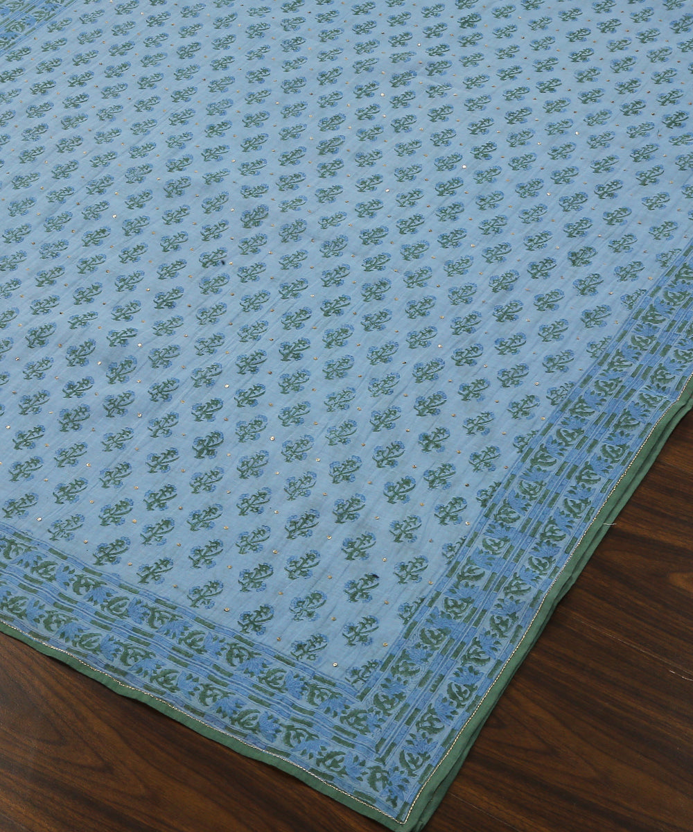 Blue_Handloom_Chanderi_Dupatta_With_Handblocked_Floral_Motifs_And_Hand_Embroidery_WeaverStory_03