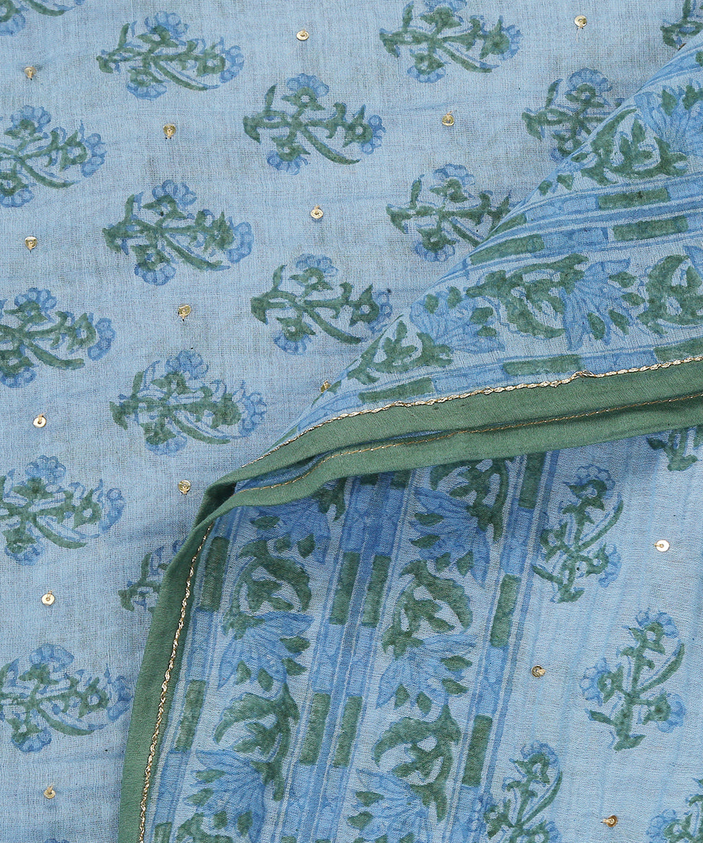 Blue_Handloom_Chanderi_Dupatta_With_Handblocked_Floral_Motifs_And_Hand_Embroidery_WeaverStory_04