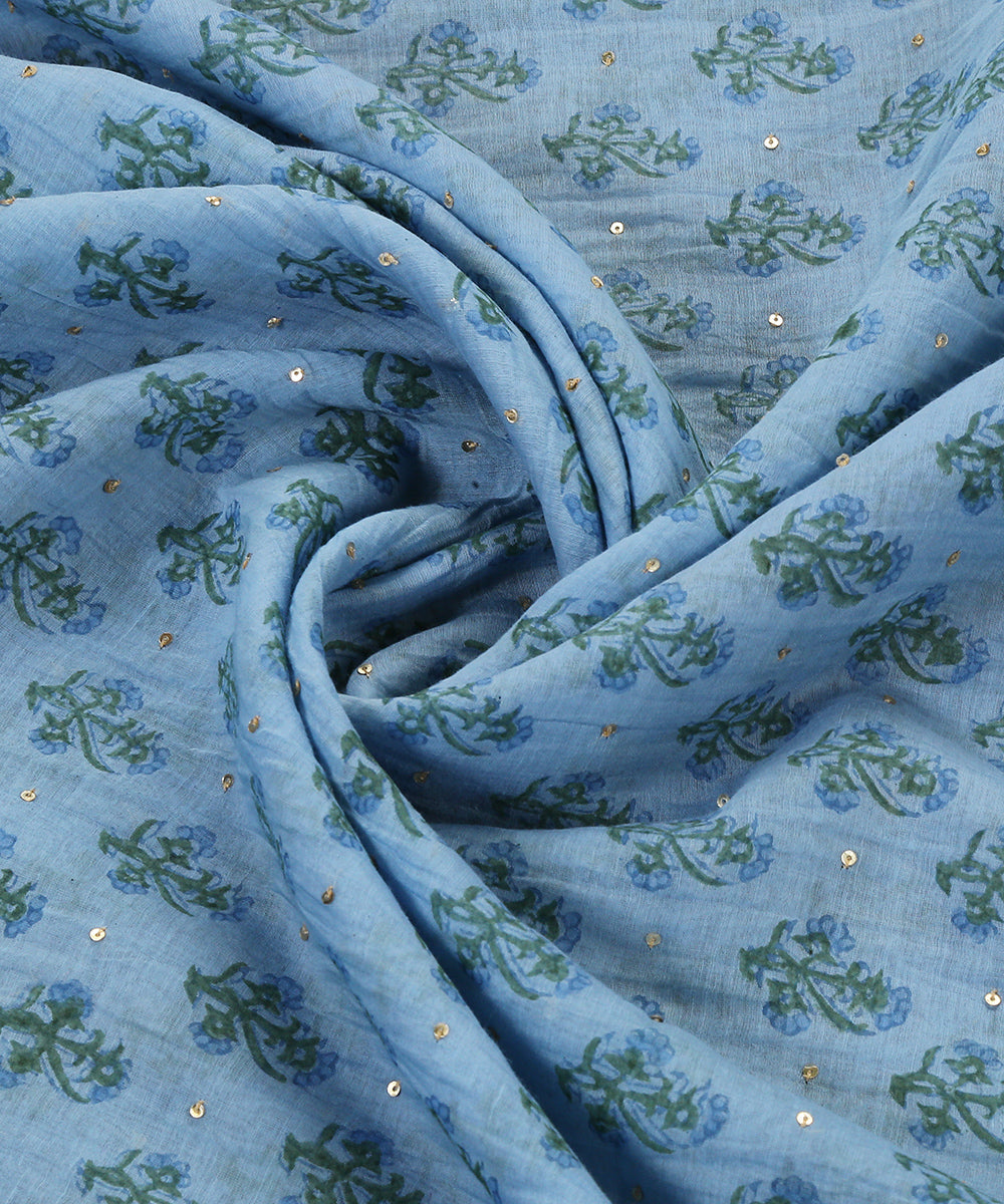 Blue_Handloom_Chanderi_Dupatta_With_Handblocked_Floral_Motifs_And_Hand_Embroidery_WeaverStory_05