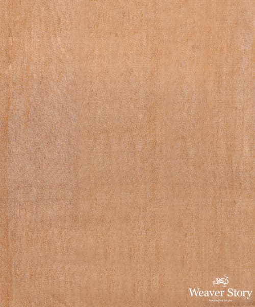 Peach_Silk_Cotton_Saree_With_Zari_Stripes_In_Border_Woven_In_Contenporary_Style_WeaverStory_06