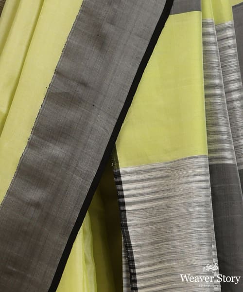 Green_And_Grey_Silk_Cotton_Saree_Woven_In_Contenporary_Style_WeaverStory_04