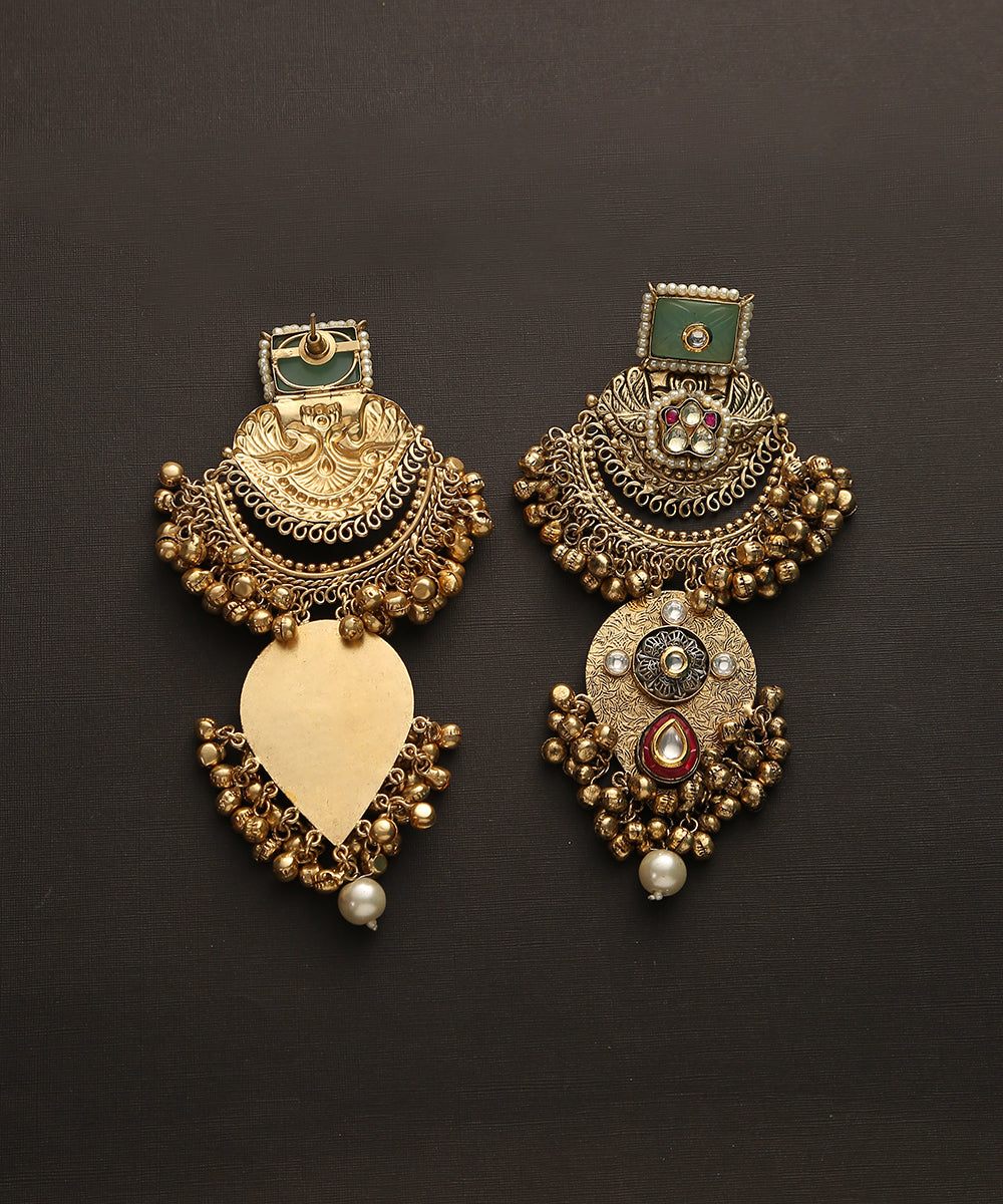 Eni_Handcrafted_Earrings_With_Ghungroos_And_Stones_WeaverStory_03