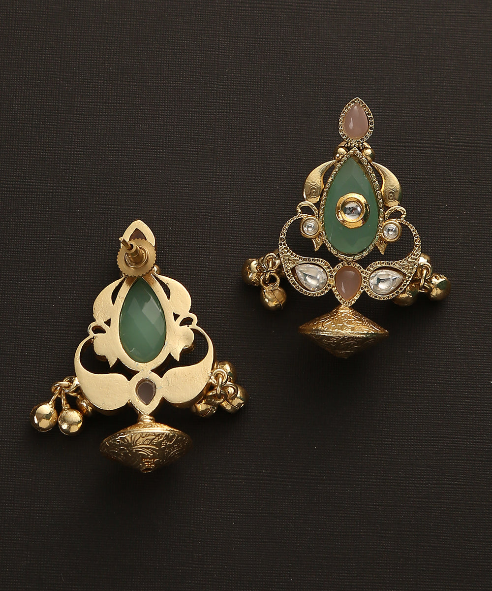 Laasya_Handcrafted_Earrings_With_Ghungroos_And_Stones_WeaverStory_03