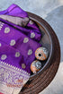 Pruple_Handloom_Katan_Silk_and_Georgette_Banarasi_Dupatta_with_Red_Selvedge_WeaverStory_01