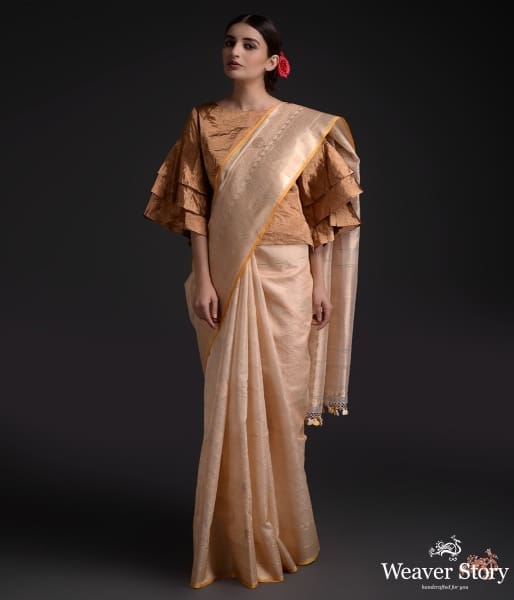 Golden_Beige_Tissue_Kimkhab_saree_with_a_contrast_border_WeaverStory_02