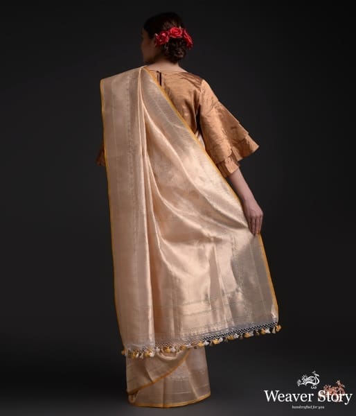 Golden_Beige_Tissue_Kimkhab_saree_with_a_contrast_border_WeaverStory_03
