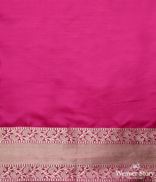 Pink_and_Orange_Tanchoi_with_kadhwa_border_WeaverStory_05