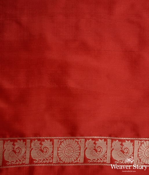 Red_pure_Kimkhab_Shikargah_saree_WeaverStory_05