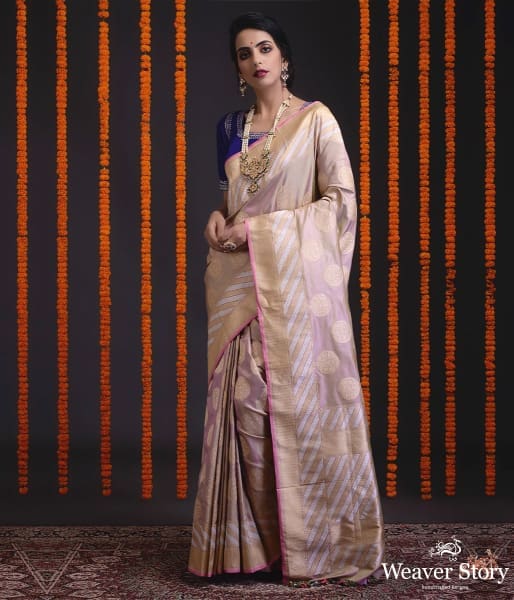 Pista_Green_pink_all_over_kadhwa_boota_heavy_border_saree_WeaverStory_02