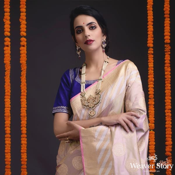 Pista_Green_pink_all_over_kadhwa_boota_heavy_border_saree_WeaverStory_01