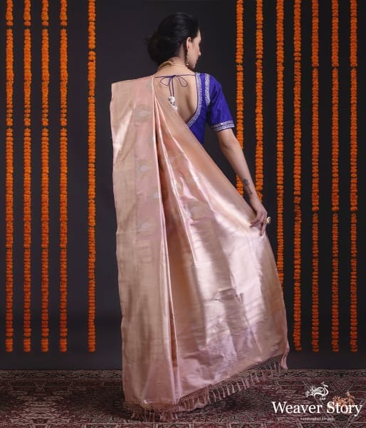 Soft_pink_Katan_silk_saree_with_heavy_gold_zari_and_meenakari_motifs_WeaverStory_03