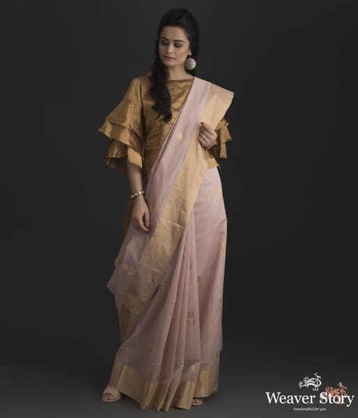 Pale_pink_chanderi_silk_saree_with_gold_silver_floral_motifs_WeaverStory_02