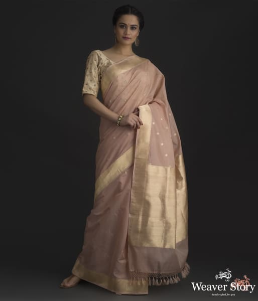 Blush_pink_cotton_silk_banarasi_saree_with_kadhwa_border_and_pallu_WeaverStory_02