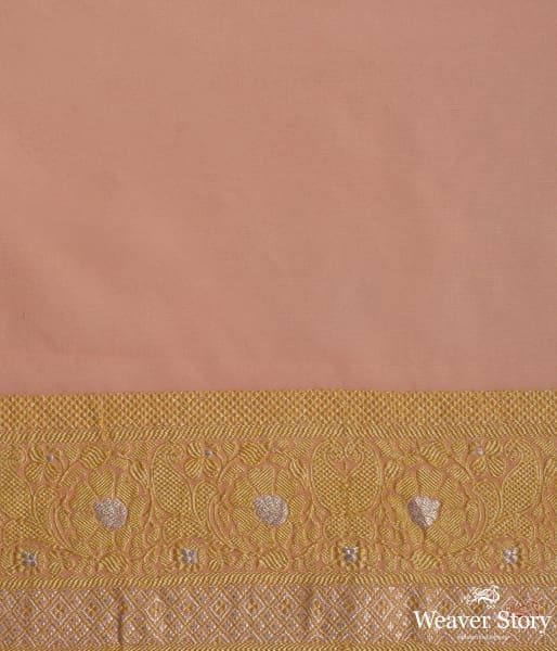 Peach_and_pink_banarasi_jangla_with_rangkat_dye_WeaverStory_05