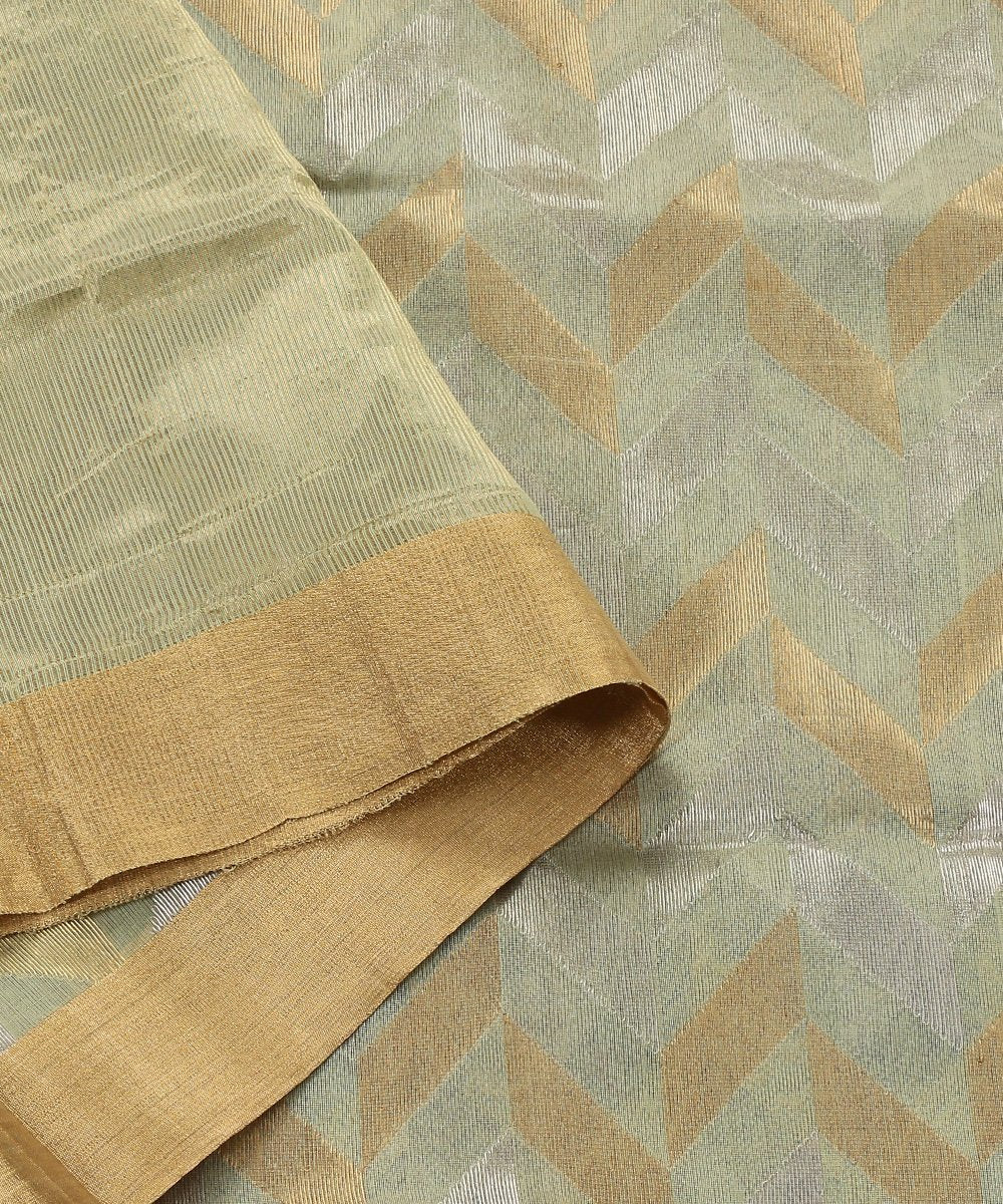 Pista_Green_Handloom_Cotton_Donaliya_Chanderi_Dupatta_with_Geometric_Pattern_WeaverStory_02