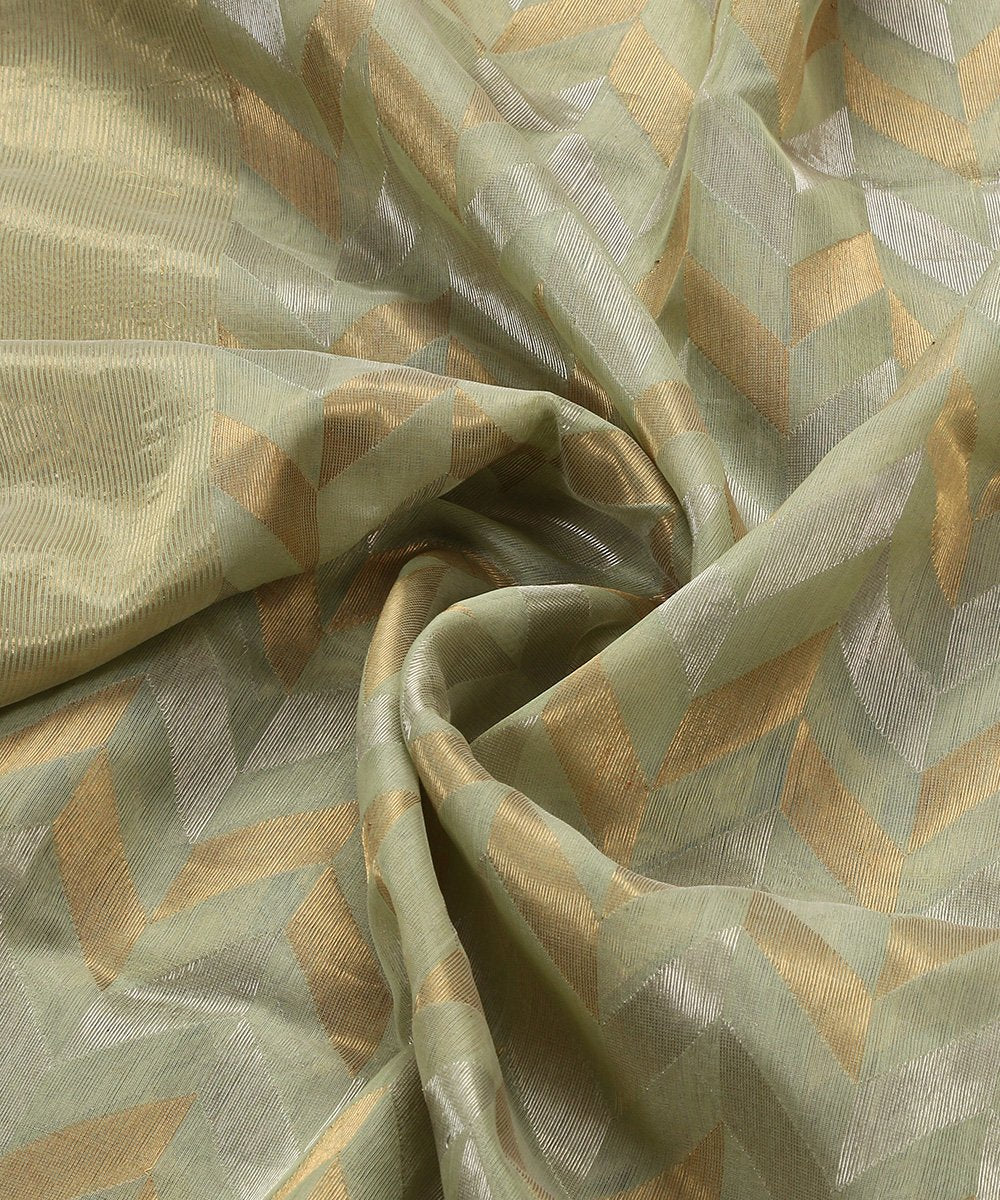 Pista_Green_Handloom_Cotton_Donaliya_Chanderi_Dupatta_with_Geometric_Pattern_WeaverStory_05