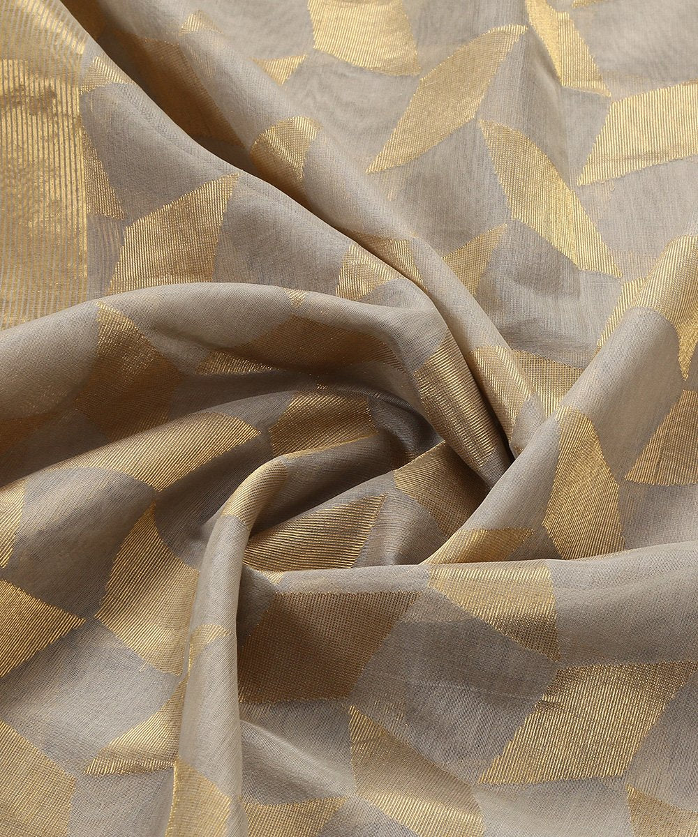 Handloom_Grey_Cotton_Donaliya_Chanderi_Dupatta_with_Geometric_Pattern_WeaverStory_05